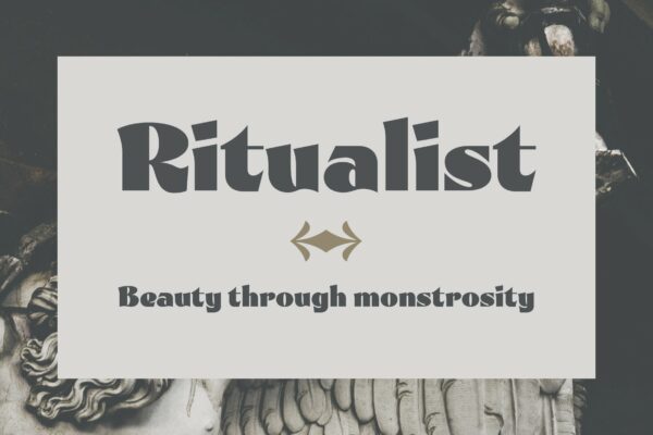 时尚海报标题徽标Logo设计粗体衬线英文字体素材 Ritualist