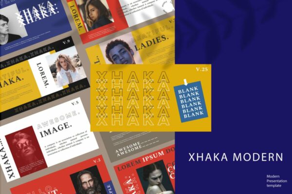 时尚炫酷企业策划提案简报演示文稿设计模板 XHAKA – Keynote Template