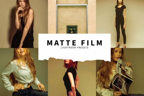 10个复古哑光人像摄影照片调色滤镜LR预设模板 10 Matte Film Lightroom Presets