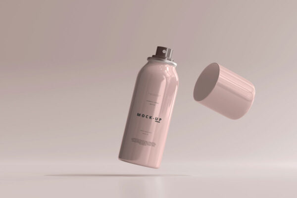 9款时尚喷雾瓶外观设计PS贴图样机模板 Spray Bottle Mockup