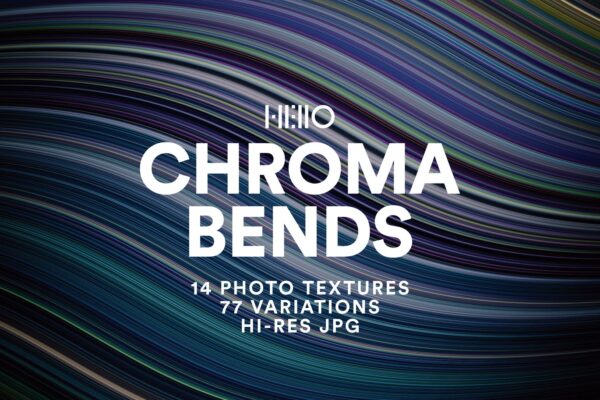 77款抽象扭波浪渐变海报背景底纹JPG图片设计素材 Chroma Bends