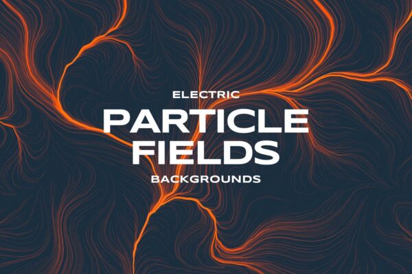 10款抽象电粒子场背景PNG免扣图片素材 Electric Particle Fields Backgrounds