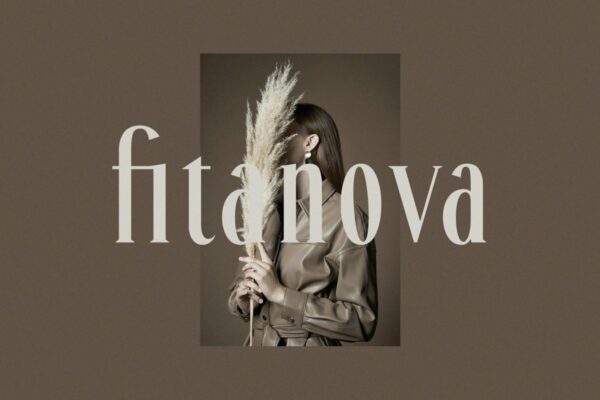 优雅奢华杂志商标邀请函设计衬线英文字体素材 Fitanova – Classy Serif