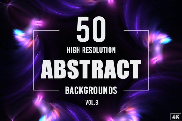 50款抽象炫彩科技光线背景图片设计素材 50 Abstract Backgrounds – Vol. 3