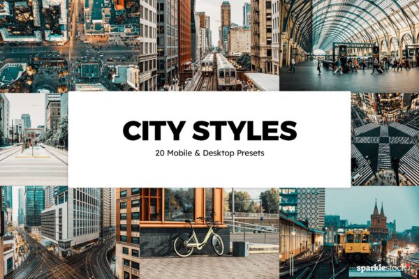 20种城市风格照片调色滤镜Lightroom预设和LUT 20 City Styles Lightroom Presets & LUTs