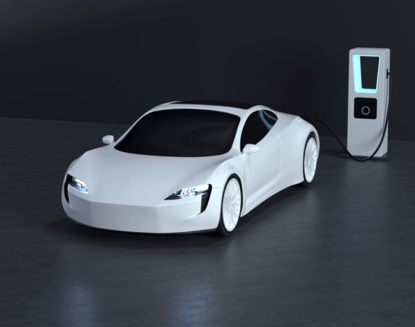 5款新能源汽车充电桩PNG免扣图片设计素材 Charging Pile Background Image