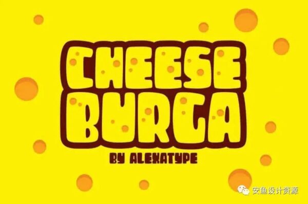 Cheeseburga可爱奶酪字体 -第643期-