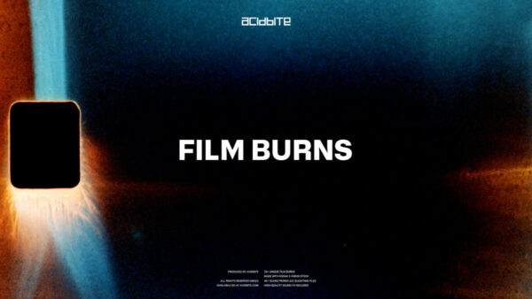 15款潮流炫酷8MM胶片燃烧效果视频编辑MOV模板素材 AcidBite – Film Burns- 第788期-