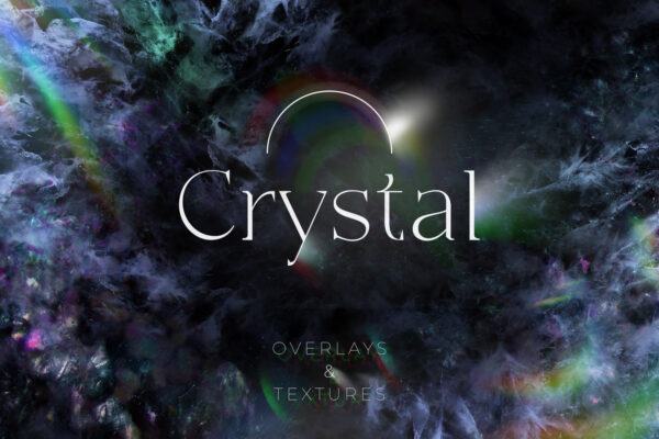 84款潮流镜头光斑光线折射水晶质感照片叠加纹理背景图片设计素材 Crystal Overlays And Textures-第762期-