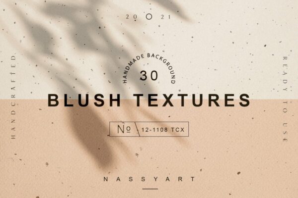30款高清复古腮红奶油纸张纹理背景图片设计素材 Blush Vintage Creamy Paper Textures-第707期-