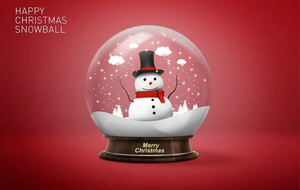 24款圣诞玻璃球雪花圣诞树圣诞老人海报设计-第699期-