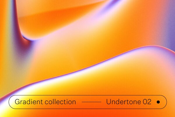 12款潮流抽象炫彩渐变科幻镭射流体视觉海报背景图片设计素材 Undertone 02 Gradient Collection-第756期-