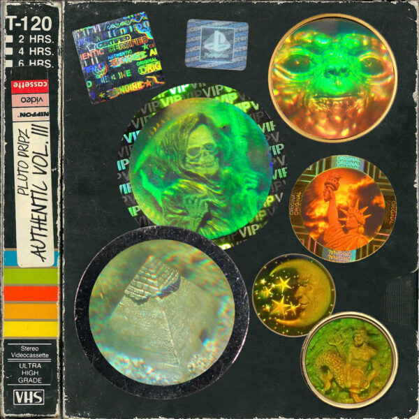 36款潮流全息镭射CD盒封面不干胶标签贴纸PNG透明图片设计素材 Pluto Dripz – Authentic III (GFX Kit)-第875期-