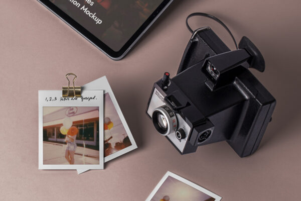 宝丽莱相片相机莱卡展示相框样机模板 Psd Polaroid Mockup Frames Set -第881期-
