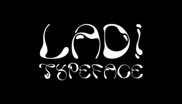潮流圆润液体水滴形式标题文字设计装饰英文字体素材 Milena Leimig – Ladi Typeface-第812期-