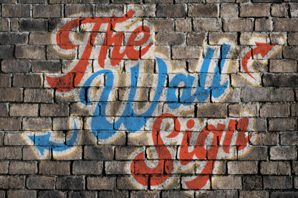 逼真砖墙喷漆Logo文本PS样式模板素材 Realistic Brick Wall Signs-第890期-
