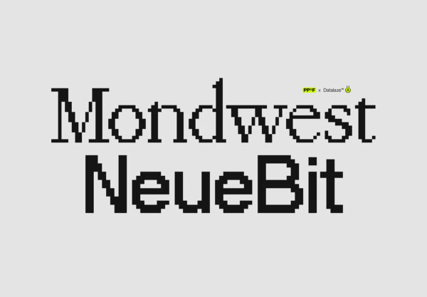 未来主义/野蛮主义美学经典复古的像素英文字体全套下载 NeueBit and Mondwest-第1625期-