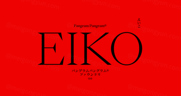 日本艺术家出品支持多国语言优雅精致的衬线体英文字体 Eiko Font – 3 Styles-第1508期-