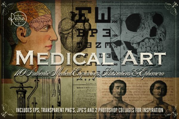 解刨医学插图素材 Medical Art 110 EPS, PNG -第1471期-