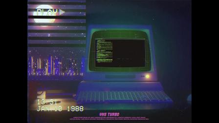 PR模板 复古赛博朋克VHS电脑电视开机进度条LOGO展示片头模板 Retro Computer Logo