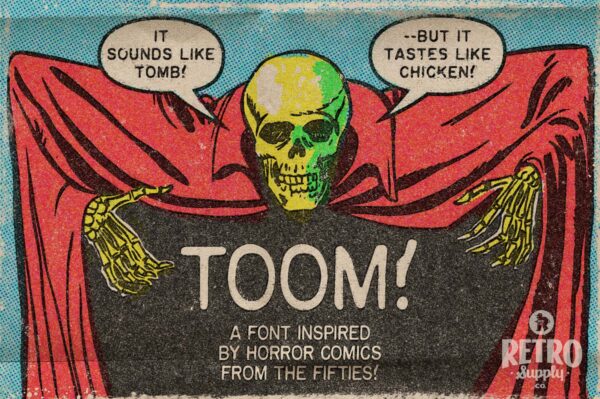 90年代头骨恐怖漫画机械模拟手写英文字体 RetroSupply – TOOM-第1814期-