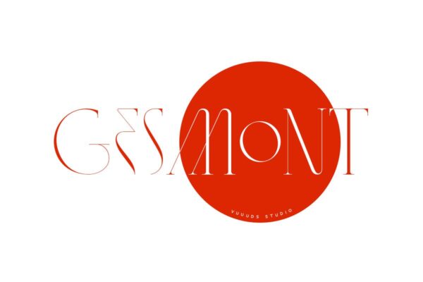 现代时尚品牌标识徽标logo设计衬线英文字体 Gesmont-第1760期-