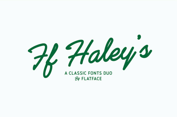 现代简约经典画册杂志海报Logo标题英文字体Haleys-第1900期-