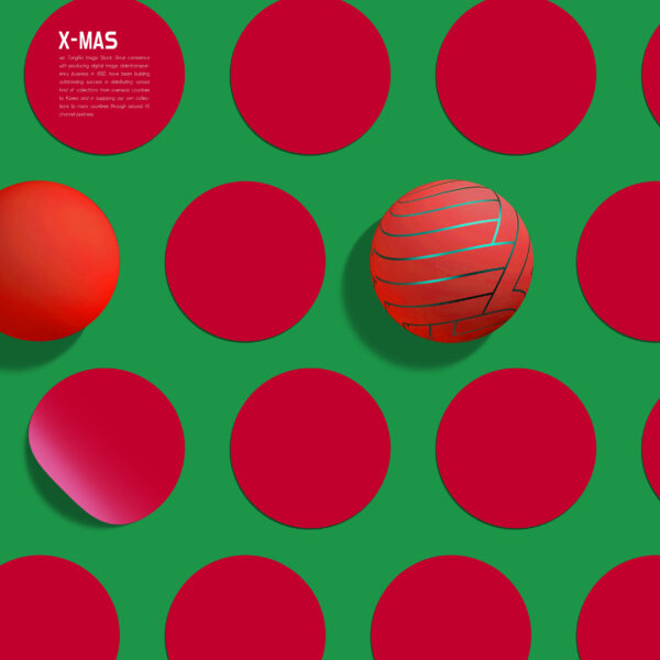 圣诞将至！15款极简创意抽象撞色剪纸风圣诞节新年海报招贴设计ps源文件-第1950期-