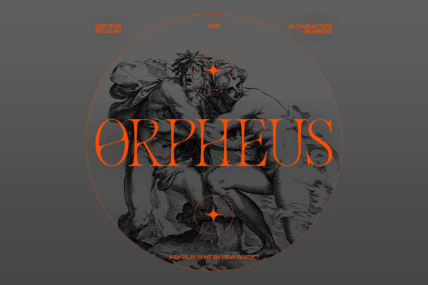 复古新潮酸性艺术创意英文装饰字体 Studio Innate – Orpheus-第1884期-