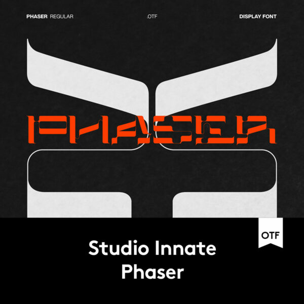 未来硬核抽象机能赛博朋克电音艺术风PSAI英文字体安装包设计素材Studio Innate – Phaser-第1900期-