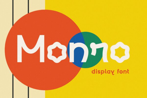 潮流创意趣味海报杂志标题装饰Logo设计PSAI英文字体安装包素材Monro-第1993期-