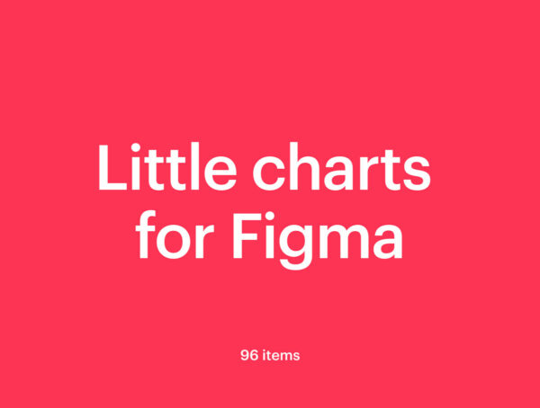 96个信息图表报表数据图矢量图设计素材 Little Charts for Figma