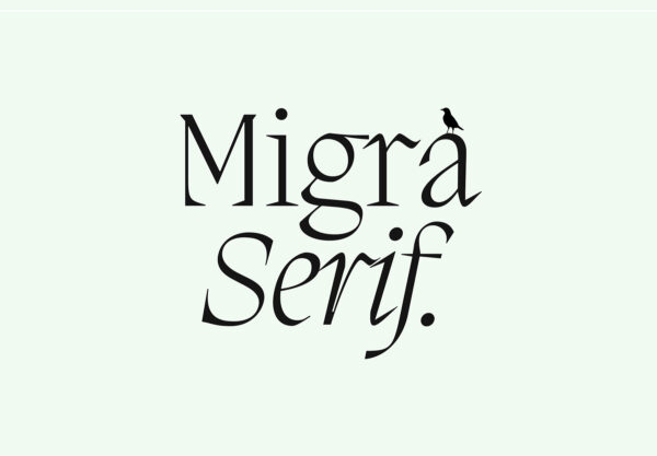 20款简朴优雅的尖刺衬线罗马英文字体家族全套下载 Migra-第2401期-