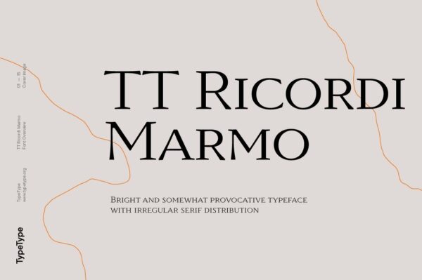 潮流酸性艺术学术海报排版英文装饰字体 TypeType – TT Ricordi Marmo-第2335期-