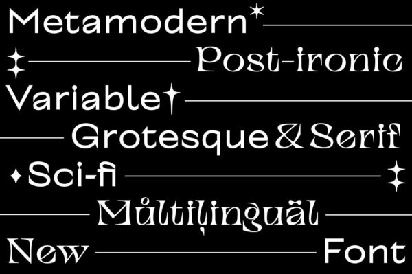 潮流酸性艺术怪诞刺眼的衬线英文字体 TypeType – TT Alientz Font-第2309期-