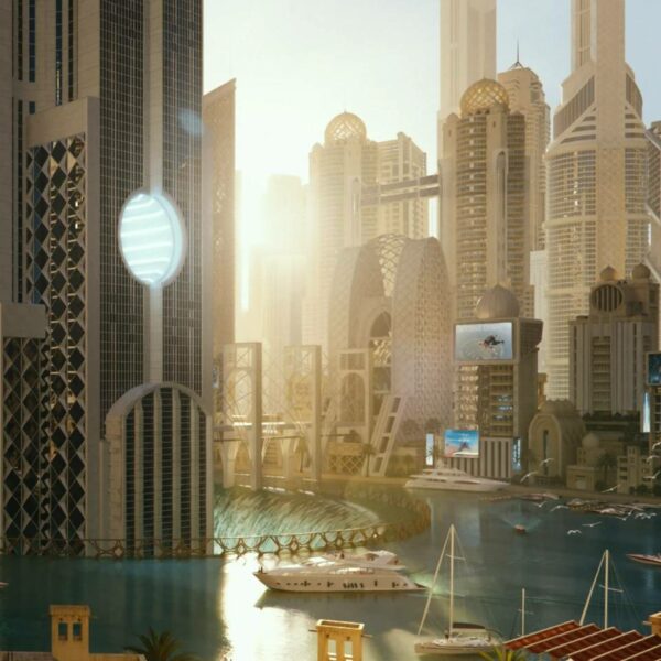 未来科幻中东⻛新迪拜摩天⼤楼城市街区建筑设计3D模型素材 Kitbash3D – Neo Dubai-第986期-
