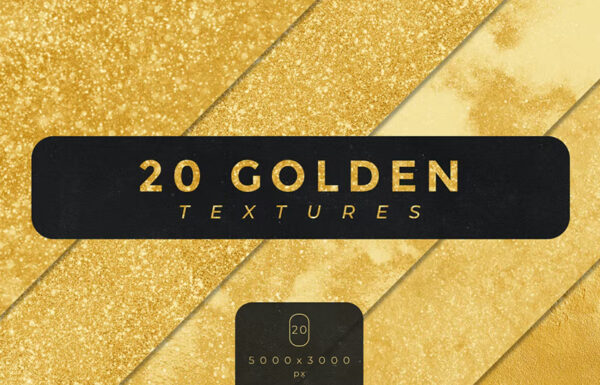 20款金色金箔墨水背景肌理素材20 Golden Textures