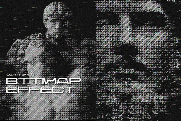 未来派海报封面图像转像素位图效果半色调PS动作Dirtybarn – Bitmap Effect-第2276期-