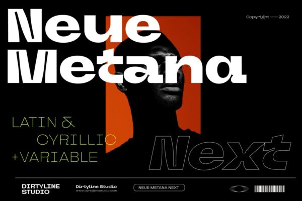 18款现代设计前沿逆反差酸性简约都市海报Logo标题英文排版字体家族Neue Metana Next-第2445期-