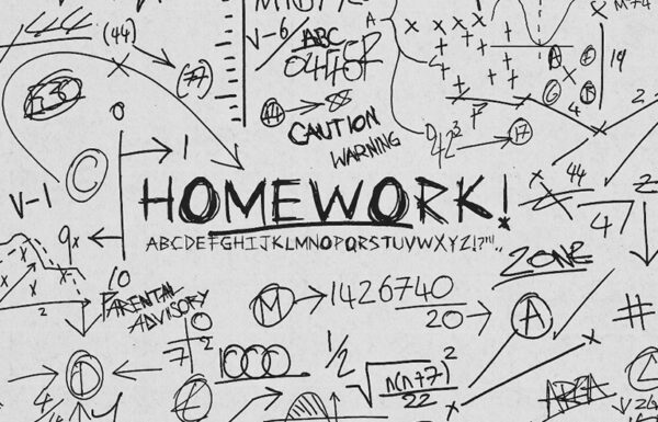 高质量复古手绘涂鸦家庭作业科研手稿随机数学英文字母PNG免抠元素包AAA – Homework-第2453期-