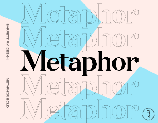 现代潮流碎片化衬线英文装饰字体 Metaphor – Display Typeface-第2641期-
