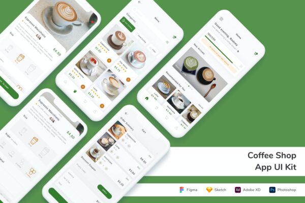 咖啡商店 App UI Kit