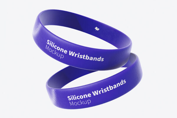 7款赛事会议硅胶运动手环腕带样机Silicone Wristband Mockup-第2662期-