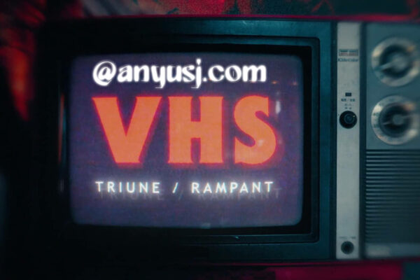 VHS复古老录像带故障毛刺光效动画视频叠加肌理Triune-Digital-VHS-第2817期-