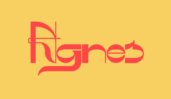匈牙利风格平面广告海报标题设计英文字体 Agnes – A display font-第1007期-