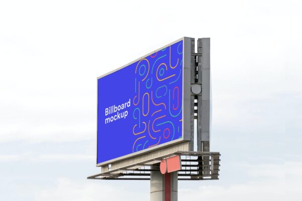 城市高速公路巨型广告牌设计样机