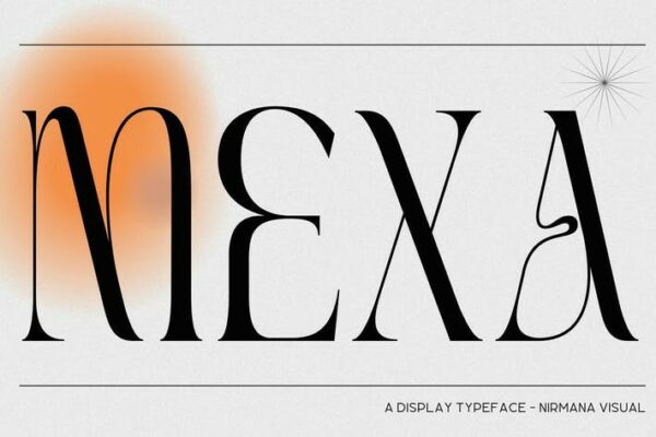 优雅现代海报画册Logo标题衬线英文Logo标题字体Mexa – Elegant Logo Font-第2724期-