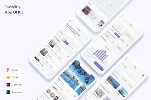 旅行管理App UI Kit
