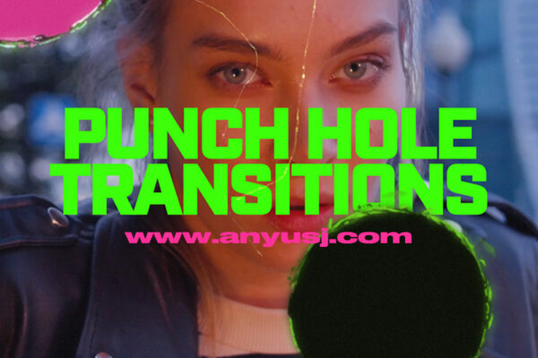 视频素材 30多种创意胶片打孔燃烧转场效果+音效 FCPX PR Punch Hole Transitions -第2727期-
