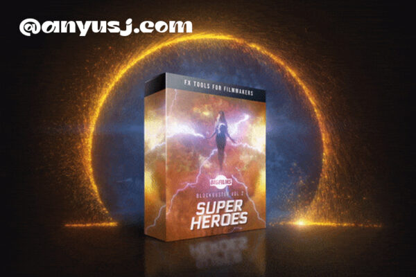 242组超级英雄动作电影闪电能量冲击波魔法火焰特效视频素材套件Big films – Blockbuster Vol 2 SUPERHEROES Pack-第2734期-